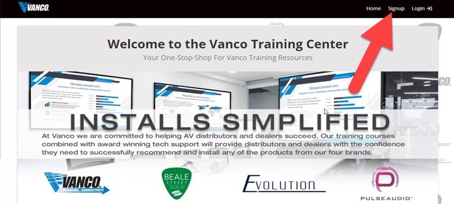 Vanco - Online Training Center