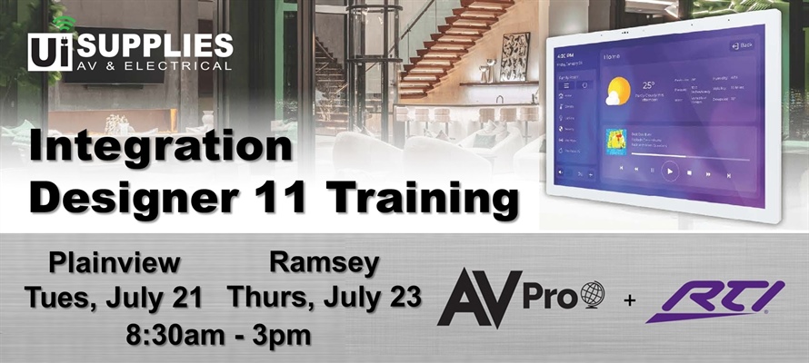 AVPro/RTI Training | Integration Designer 11
